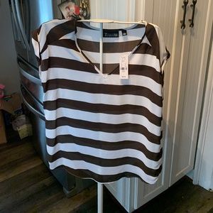 7th ave design studio NY&C sheer blouse. NWT. Retail 39.95